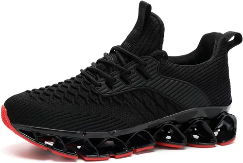 Vista 2 de Wrezatro Zapatos deportivos para mujer, sin cordones, para correr, tenis Blade tenis, informales, cómodos, antideslizantes, para el trabajo