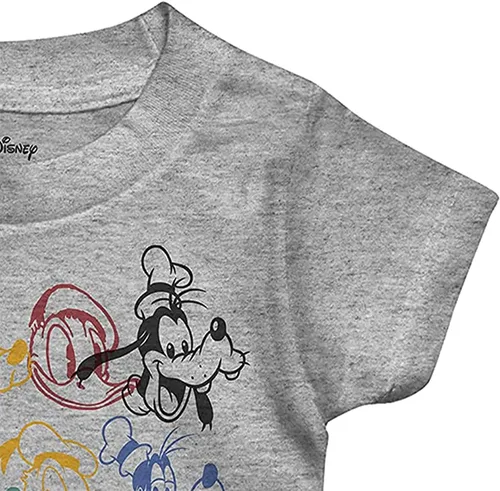 Vista 6 de Disney Camiseta de manga corta con cara grande de Mickey Mouse para niños pequeños