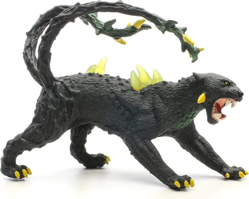 Vista 4 de Schleich Eldrador Creatures Mythical Shadow Panther Figura de acción – Pantera de sombra traviesa con espinas transparentes, juguete duradero