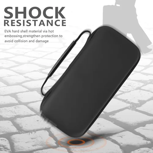 Vista 4 de Funda de transporte Plus TPU y protector de pantalla compatible con Nintendo Switch Lite, kit de accesorios 4 en 1, funda portátil de viaje viene