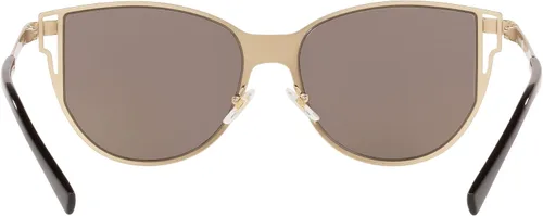 Vista 4 de Versace Gafas de sol para mujer marco dorado pálido lentes de espejo marrón claro 2205in