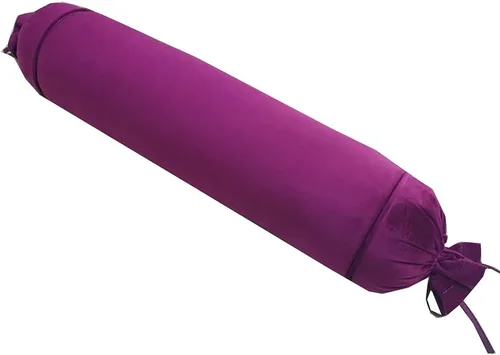 Vista 6 de Almohada redonda de terciopelo, almohada larga y suave, almohada decorativa de apoyo cervical, cojín cilíndrico redondo para el cuello, almohadas