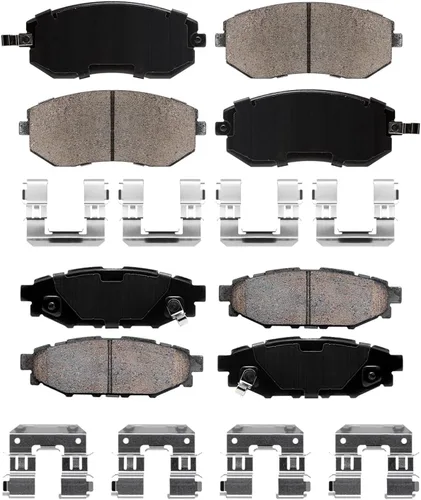 Vista 5 de Detroit Axle - Pastillas de Freno para Subaru Outback Forester Impreza Legacy, Pastillas de Freno Cerámica Delanteras y Traseras con Reemplazo