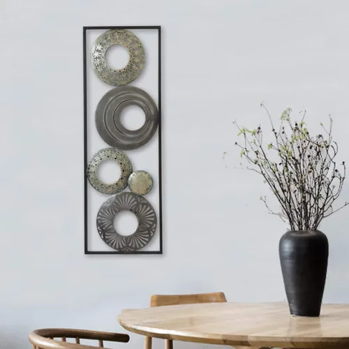Vista 8 de All American Collection - Decoración de pared chic y moderna de aluminio y metal con marco