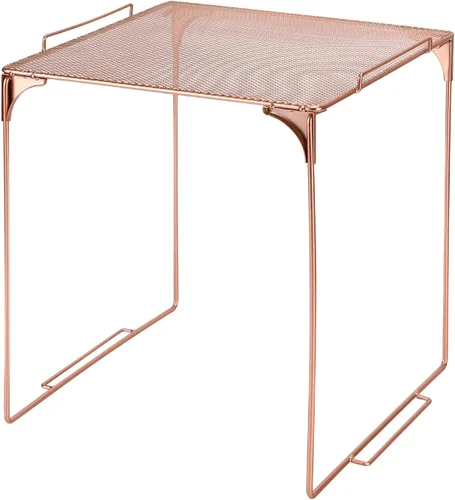 Vista 17 de Estante organizador de casillero apilable extra para casillero escolar, organizador de armario de almacenamiento, accesorios adecuados para la Negro