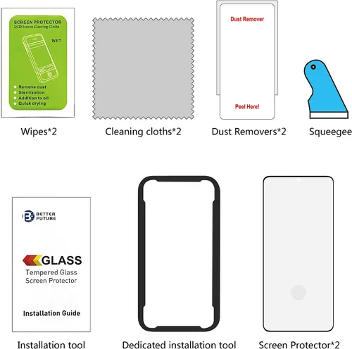 Vista 6 de AACL Protector de pantalla para Samsung Galaxy Note 10 Plus, 6.8 pulgadas, vidrio templado curvado, compatible con escáner ultrasónico de huellas