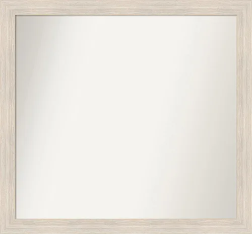 Vista 218 de Amanti Art Espejo personalizado, espejo de baño estrecho Alexandria White Wash, espejo de pared o espejo de tocador de baño sobre el fregadero