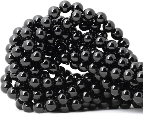 Vista 34 de Cuentas redondas sueltas de ágata estilo antiguo vena de dragón de 6mm, cuentas para diseño de joyas, 60 cuentas Ágata de vena de dragón