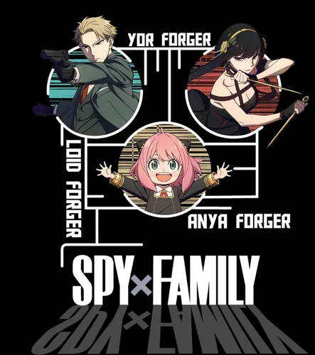 Vista 3 de Spy X Family - Camiseta para hombre Teaser Art 02