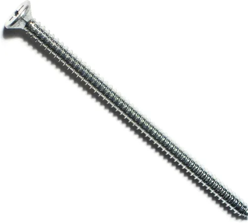 Vista 10 de Hard-to-Find Fastener 014973289638 Phillips Tornillos planos para chapa metálica, 4 x 1, Pieza-100
