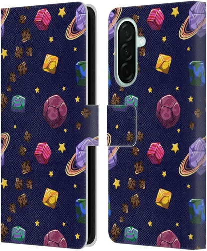 Vista 124 de Head Case Designs Officially Licensed Carla Morrow Colorful Space Dice Patterns Leather Wallet Case Compatible with Samsung Galaxy A07 4G