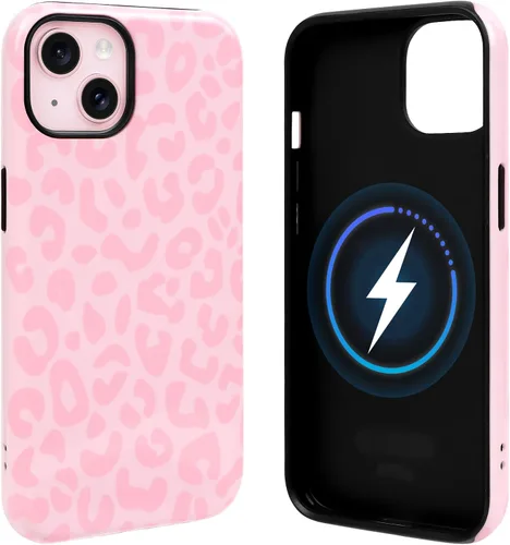 Vista 35 de NITITOP Funda magnética compatible con iPhone 11, compatible con MagSafe lindo diseño estético de leopardo ámbar tortuga para mujeres, hombres