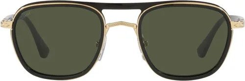 Vista 2 de Persol PO2484S - Gafas de sol cuadradas, Dorado, negro, verde