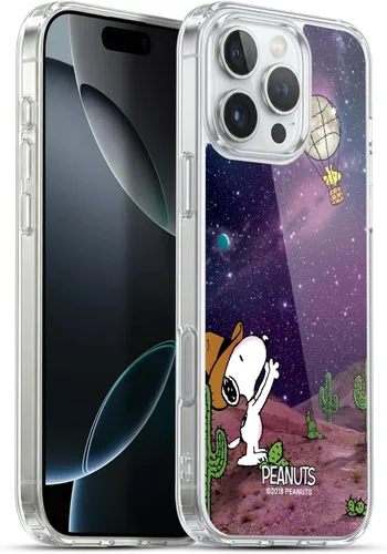 Vista 55 de Head Case Designs Funda de gel con licencia oficial de Peanuts Nebula Cactus Needles Snoopy Space Cowboy [protección de grado militar] compatible