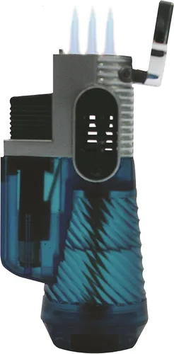 Vista 4 de F.e.s.s FESS Trident - Juego de regalo para humidor de cigarros de viaje, impermeable, con 3 sopletes/corte en V