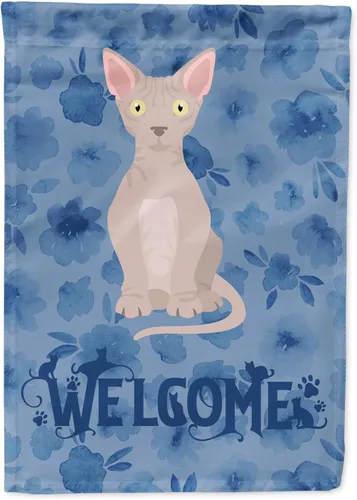 Vista 14 de Caroline's Treasures CK5005GF Bandera de bienvenida de gato abisinio para buzón, bandera decorativa para patio exterior, obras de arte de patio