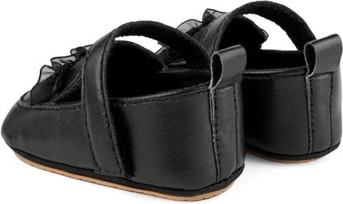 Vista 5 de ESTAMICO - Mocasines Oxford para bebé, zapatos planos para vestido de boda, zapatos de cuna, antideslizantes, zapatos para caminar