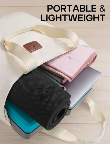 Vista 5 de Almohadillas cojín para rodillas de yoga antideslizantes de Heathyoga, esterilla para rodillas para trabajo de jardinería y patio, cojín almohadilla