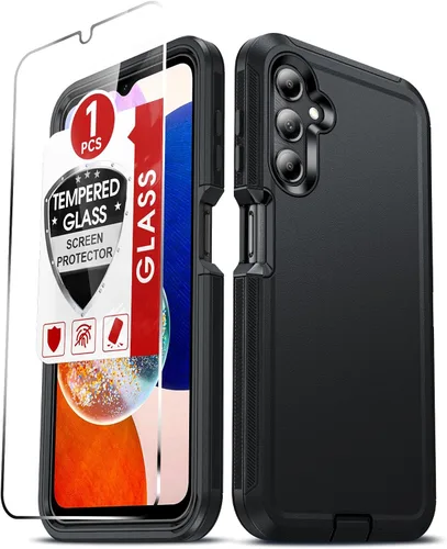 Vista 50 de LeYi Funda compatible con Samsumg Galaxy A05 4G: Galaxy A05 4G con resistente a los golpes, 3 en 1 de cuerpo completo, protección resistente