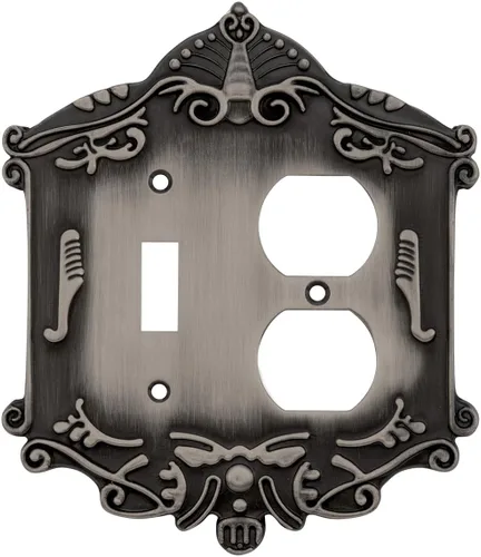 Vista 52 de Nostalgic Placa de cubierta de interruptor de luz victoriana de almacén