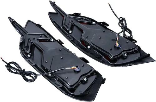 Vista 3 de Astra Depot Reflector de parachoques trasero, señal de giro secuencial, luz LED de flecha compatible con Honda Civic Sedan 2016-2021 de 10ª