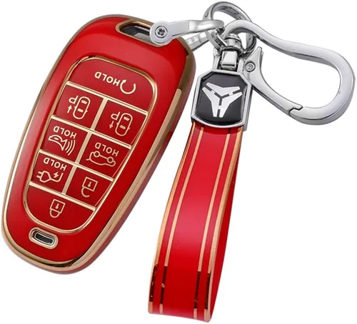 Vista 14 de ontto Soporte para llavero remoto inteligente de 8 botones compatible con Hyundai Sonata Sel IONIQ 5 Nexo Tucson Sonata 2020 Grandeur 2020 Sonata