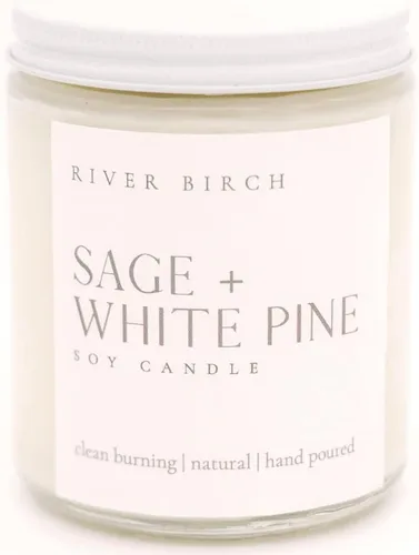 Vista 47 de River Birch Candles - Vela perfumada de almendra y miel Velas en tarro de ámbar de soja de primera calidad, totalmente naturales, no tóxicas, 8.5