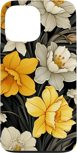 Vista 24 de Daffodil Flower Pattern Modern Floral Case for iPhone 17