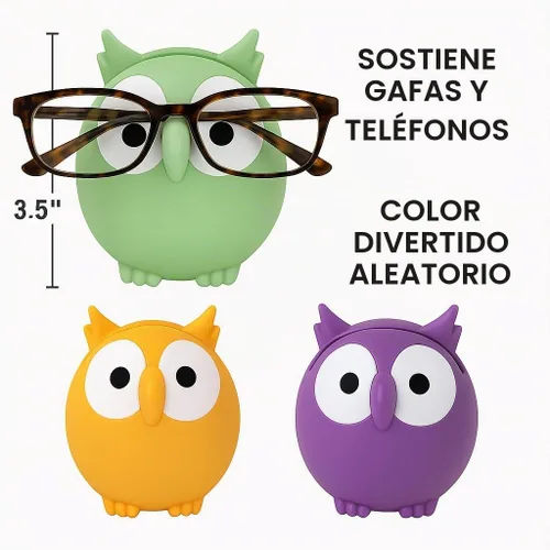 Vista 2 de Dependable Industries inc. Essentials - Soporte para gafas y gafas de sol con diseño de búho