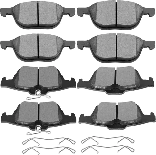 Vista 20 de SCITOO - Juego de pastillas de freno de cerámica, 8 pastillas de freno para BMW 740i 1995, 1997-2001, BMW 740i, 1995-2001 para BMW 740iL, 2000-2003