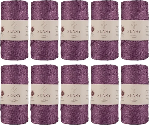 Vista 44 de Sensy Premium 2mm 229.5 metros de cuerda de poliéster 100% cordón de polipropileno Cordón de macramé 2mm Cordón para bolso de crochet Hilo