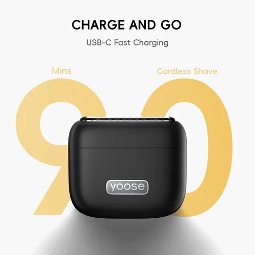 Vista 5 de yoose MINI5 Foil Shaver, maquinilla de afeitar eléctrica portátil para Negro obsidiana