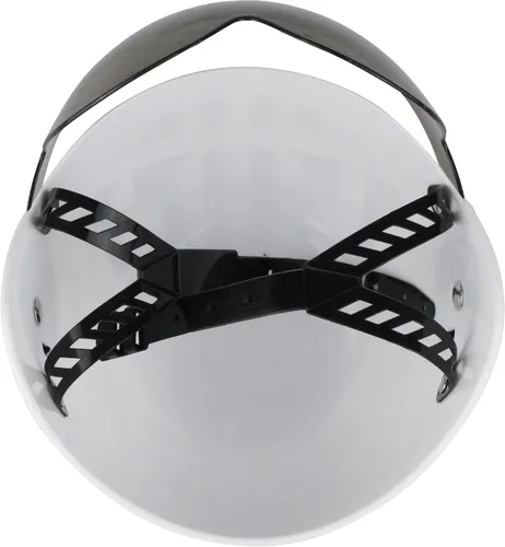 Vista 4 de Accesorio básico para disfraz de casco de piloto de caza blanco para niños, Blanco