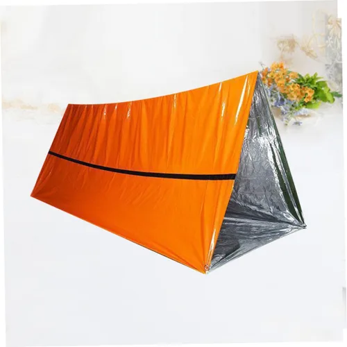 Vista 5 de BESPORTBLE Tienda de campaña de tubo al aire libre de emergencia portátil a prueba de viento PE Material Tienda de supervivencia para acampar