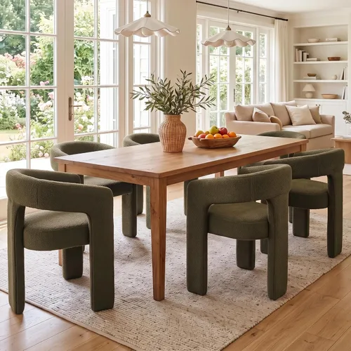 Vista 38 de Silla de Comedor Moderna de Chenille Tipo Barril Tapizada en Tela para Comedor con Brazo, Cómoda Silla Auxiliar de Acento para Cocina/Sala de Beige