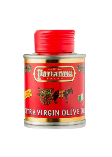 Vista 7 de Partanna Aceite de oliva virgen extra, lata de 101 onzas.