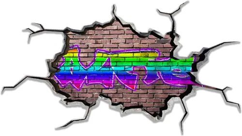 Vista 12 de Calcomanía de pared personalizada con nombre de graffiti 3D, calcomanía decorativa de vinilo artística personalizada, extraíble, despegar y pegar