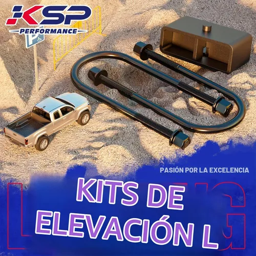 Vista 5 de KSP 2" Bloques de Elevación Traseros para Dodge Ram 1500 2002-2008 2WD 4WD, Kits de Nivelación Traseros de 2 Pulgadas con Pernos en U Redondos