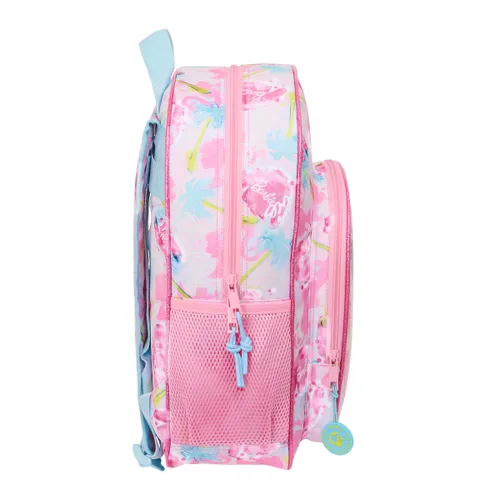 Vista 3 de Mochila Escolar Barbie Painterly Rosa Azul cielo 32 x 38 x 12 cm