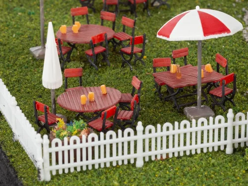 Vista 10 de Lionel Anheuser-Busch Biergarten HO Gauge Kit de construcción de tren