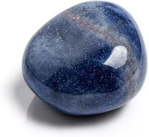 Vista 19 de Piedras de cristal de amatista pulidas - 1 pieza de 1.2" Piedra de preocupación para ansiedad, piedra de palma de bolsillo super grande, piedras