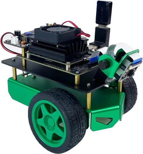 Vista 10 de Yahboom Jetson Nano 4GB Robotic Jetbot Mini AI Programable Python Robot Kit ROS Starter para Universidad (4GB Ver Jetbot Mini con Nano 4GB)