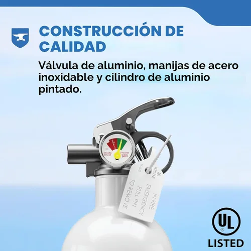 Vista 6 de Kidde Extintor de Incendios para Barcos, de Uso Único 5BC Coast Guard Approved Personal Watercraft Extinguisher, Very Small Liquids/Gases &