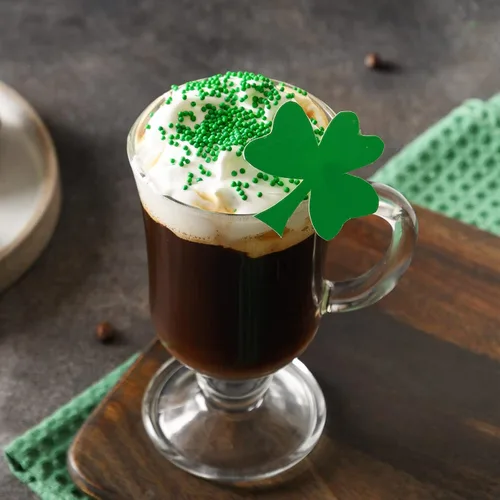 Vista 5 de Sieral 12 tazas de café irlandés de 8.5 onzas de vidrio transparente