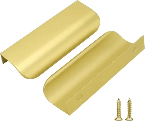 Vista 10 de Goldenwarm Paquete de 6 manijas de gabinete de cocina de 3 pulgadas, tiradores negros para armarios, tiradores de borde, accesorios de cocina negros