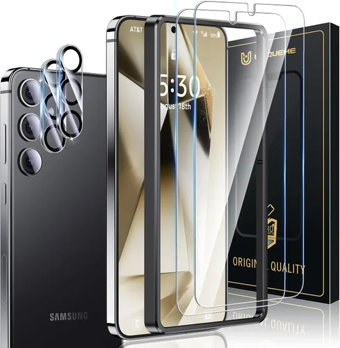 Vista 11 de [Paquete de 3+2] Unique Me compatible con Samsung Galaxy S10 de cobertura completa, protector de pantalla de TPU flexible y protector de lente