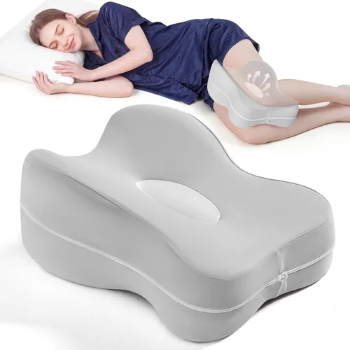 Vista 10 de Knee Pillow for Side Sleepers - 13" Lengthened Leg Pillow for Side Sleeping, Memory Foam with Airflow Hole, No Sagging/Stiffening, Helps Relieve