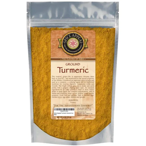 Vista 4 de Sazonador jerk jamaicano de Spice Appeal 1 Pound bulk bottle of natural, bright yellow culinary seasoning. Ideal for curries, golden milk lattes