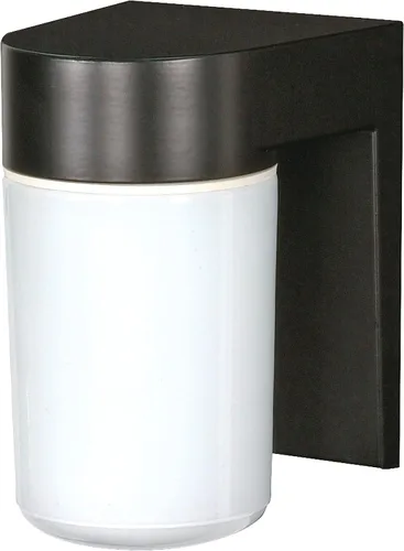 Vista 3 de Nuvo Luminaria SF77/141 Utilidad para Exteriores, Aplique de Aluminio Fundido Duradero para Montaje en Pared, Luz de Porche y Patio con Globo
