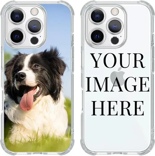 Vista 38 de Funda de teléfono con foto personalizada para iPhone 14 de 6.1 pulgadas, funda de TPU suave personalizada con absorción de golpes para iPhone 14